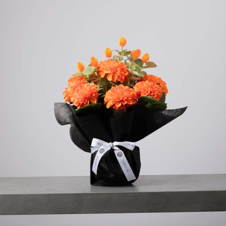 Black Bouquet Wrapping