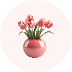 فازة مع ورد