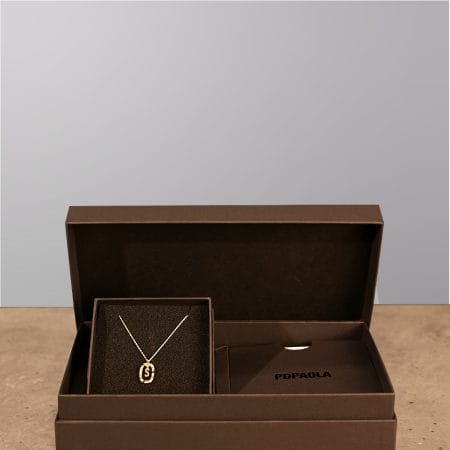 A box of jewelry from the brand PDPaola.