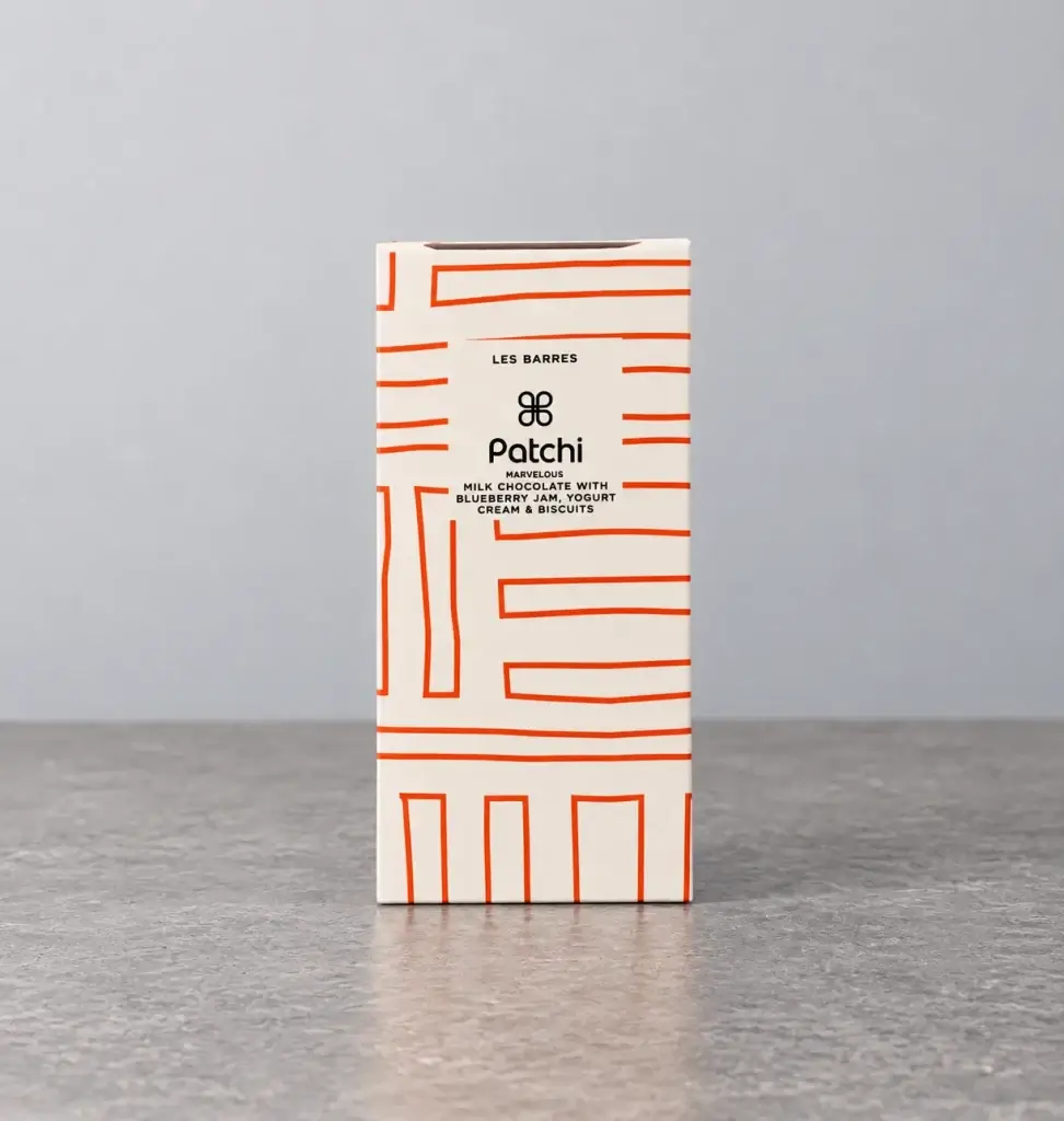 A bar of chocolate made by Patchi.